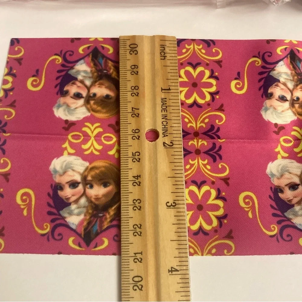Disney Frozen Fancy Blanket Binding 4.75yd 20packs Anna Elsa Fabric Strips Craft